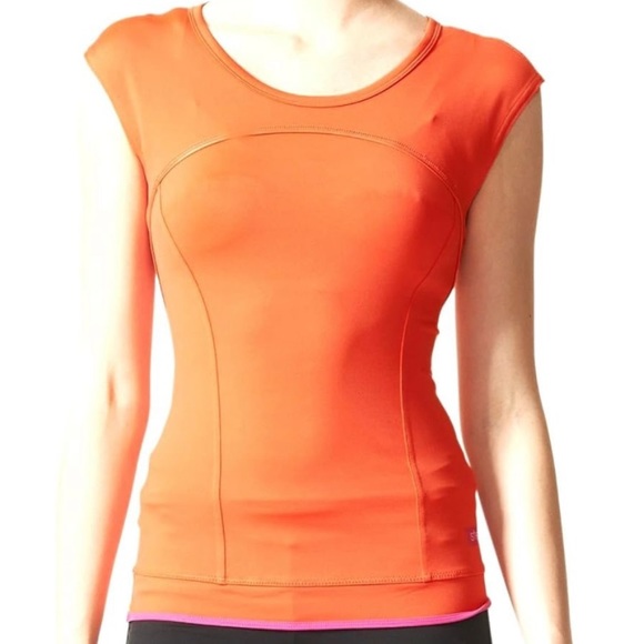 Adidas Stella McCartney Womens Black Sleeveless Shirt Top size M - Picture 2 of 11